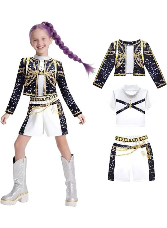 Kids Costumes Cosplay Girls Pop Singers Halloween Party Outfits Anime Christmas Party Carnival Uniform for Kids - Image 1